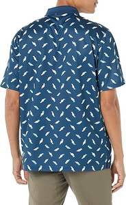 เสื้อโปโลผ้าฝ้าย100% สำหรับผู้ชายเสื้อยืดกอล์ฟปักลายผ้าถักดีไซน์ลาย3D พื้นโลโก้ตามสั่ง - Product Image 3