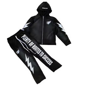 Chándal deportivo de algodón de talla grande para hombre, sudadera Tech Fleece con capucha, chándal de secado rápido, bordado personalizado, logotipo de sublimación impreso, Invierno - Product Image 1