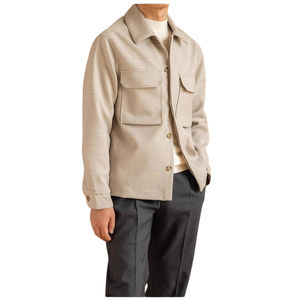 Chaqueta de Gamuza Sintética Personalizada para Hombre, Color Sólido, Calidad Premium, Prenda Exterior Elegante, a la Moda, Cómoda y Duradera - Product Image 4