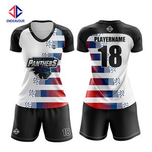 เสื้อฟุตบอลผู้หญิงทรงเข้ารูป พิมพ์ลายแบบซับลิเมชั่น ระบายอากาศได้ดี ผลิตจากโพลีเอสเตอร์ สำหรับกีฬาแข่งขัน ออกแบบลายด้านหน้า - Product Image 5