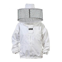 Hochwertige bequeme Imkerei jacke aus Baumwolle mit Schleier Benutzer definiertes belüftetes Design Lässige Imkerei Honigbienen anzug Fechten