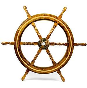 Latest Modern Nautical Beach Wooden Boat <b>Ship</b> Steering <b>Wheel</b> Best in Category Home Boat Indoor Boat <b>Ship</b> <b>Wheel</b> Decor Usage - Product Image 3