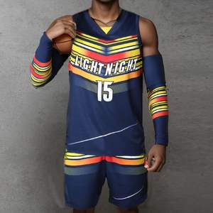 Uniformes de basket-ball personnalisés de haute qualité vêtements de sport respirants pour hommes femmes jeunes ensemble imprimé en gros populaire - Product Image 1