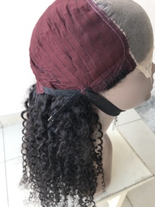 Peluca de cabello humano rizado con cierre de encaje para mujeres negras, pelo peruano virgen de buena calidad, 4x4, Hd, venta al por mayor - Product Image 4