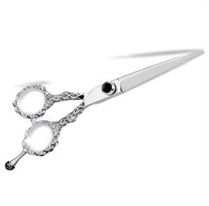 Tijeras de corte de pelo personalizadas, tijeras planas, tijeras de peluquería de acero inoxidable, tijeras de estilista, producto de belleza de Zuol - Product Image 5