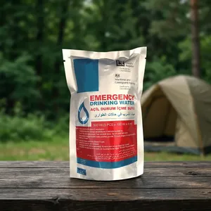 Poche d'eau d'urgence de qualité supérieure pour la survie, durée de conservation de 5 ans, stockage à température ambiante - Product Image 1