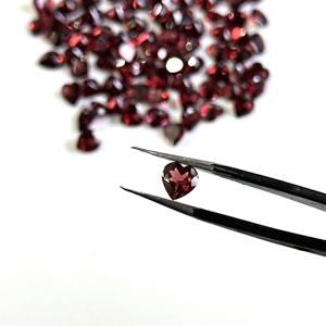 Piedra preciosa suelta facetada con corte de corazón de granate rojo Natural de 5mm para la fabricación de joyas, piedras preciosas calibradas al por mayor en tamaños personalizados - Product Image 3