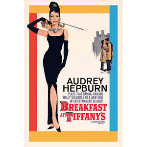 Póster Rectangular de Papel de Audrey Hepburn en 'Desayuno en Tiffany's' - Product Image 1