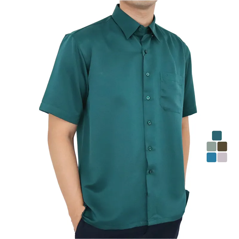 Maior Qualidade Short Sleeve Business Shirt Projetado com prático e elegante perfeito para ocasiões relaxadas ou formais