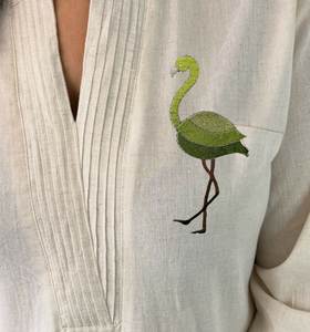 Avec de magnifiques ensembles de costumes en PUR COTON KHADI ALINE KURT Avec PLAZZO, il est magnifiquement décoré - Product Image 6