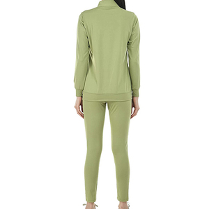 Conception personnalisée Zipper Survêtement pour femmes Top Trendy Gym Training Wear Confortable Jogging Vêtements pour l'été OEM Vente en gros - Product Image 4