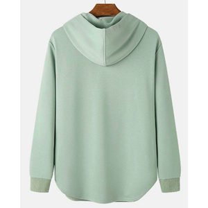 Wholesale New Arrival 100% Cotton <b>Pullover</b> Hoodies for <b>Men</b> Breathable with Custom Logo Plain Dyed for Autumn - Product Image 2
