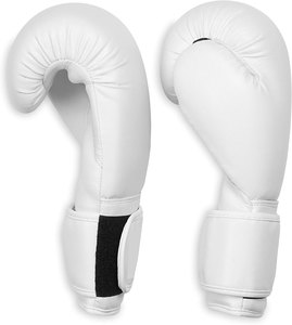 Gants de boxe en cuir blanc, à doigts entiers, avec fermeture à lacets au poignet, pour adultes, équipement d'entraînement, qualité export personnalisée, unisexe, en cuir - Product Image 6