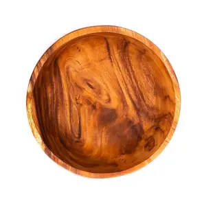 Tazón de Madera Pulida Hecho a Mano de Alta Calidad, Ecológico y Moderno, de 7 Pulgadas, para Uso en Hoteles, Restaurantes y Hogares, Nuevo, Directo de Fábrica - Product Image 2