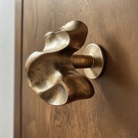 Bouton de porte rond AntiqueTone en métal usé commode esthétique placard tiroir poignée pour Villa hôtel meubles appartement