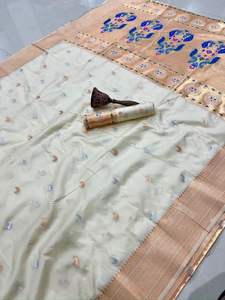 Haute Qualité Designer Fantaisie Tenue Indienne Lourde Pur Kanchivrarm Paithni Avec Meena Zari Tissage Saree Fabricant De L'Inde - Product Image 6