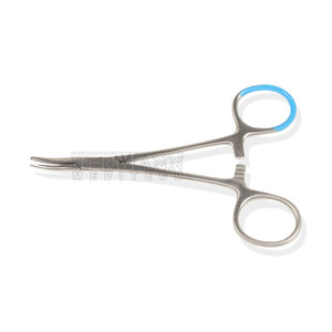 คีมผ่าตัดหยุดเลือดแบบใช้มือ ทนทาน ดีไซน์แบบตรงและโค้ง พร้อมระบบล็อค ผลิตจากสแตนเลส HERMANN MEDITECH HM-HF-4004 มาตรฐาน ISO13485 - Product Image 1