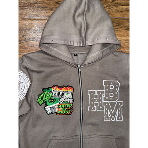 Sweat à capuche zippé de meilleure qualité pour hommes en hiver lourd 100% coton avec logo personnalisé respirant à séchage rapide décontracté - Product Image 5