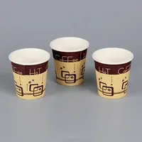 Gobelets en papier kraft biodégradables personnalisés jetables à mur unique pour les boissons emballage à emporter gobelets à emporter
