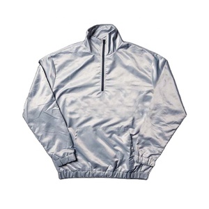 Chaqueta deportiva cortavientos, moda informal, ropa de verano para mujer, venta al por mayor, cortavientos ligero con media cremallera y bloque de Color para mujer - Product Image 4