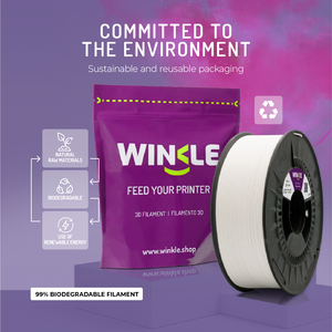 Filamento WINKLE PLA HD 1.75mm 1kg per Stampante 3D, Alta Tolleranza 0.05mm, Compatibile con Piattaforma Riscaldata 190-230°C, Biodegradabile, Facile da Stampare - Product Image 5