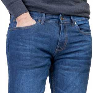 Jeans de Pierna Recta Azul Índigo Smart Fit para Hombre, Cómodos, Elásticos, Estilo Urbano, Lavado a la Piedra, Mezcla de Algodón de Uso Diario, a la Moda - Product Image 6