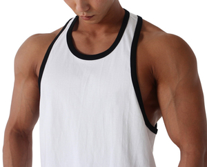 Men's Fitness Tank Top Custom logo Sport Fit <b>Running</b> <b>Singlet</b> O-Neck Vest - Product Image 5