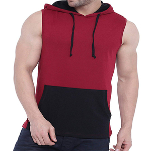 Sudadera con Capucha Deportiva de Invierno con Logotipo Personalizado al por Mayor, Sudadera sin Mangas Transpirable de Forro Polar Unisex para Entrenamiento, Sudadera sin Mangas para Hombre - Product Image 1