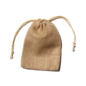 Petits sacs à provisions en jute pour le vin 50Kg emballage fenêtre sac en jute fourre-tout acheteurs de Chine riz utilisé sacs en jute pour cadeaux - Product Image 1