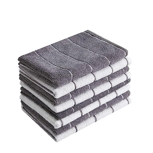 Noir à pois 100% coton biologique Gots certificat serviette de cuisine texture lisse tissu léger super doux et ultra-lisse - Product Image 5