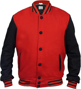 Unisex Letterman School Collage Fleece <b>Jacket</b> Clothing Manufacturer Casual Blank Custom Print CollegeBaseballjacket for <b>men</b> - Product Image 1