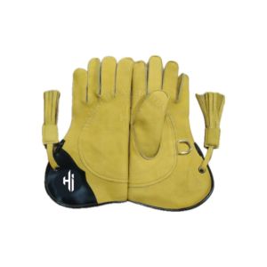 Guante de cetrería Manejo de pájaros Cuero de vaca genuino Mejor 100% Hecho a mano Guantes de caza de cetrería de la mejor calidad Nuevo cuero de vaca al por mayor - Product Image 1