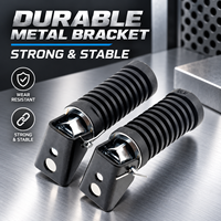 Pédales de porte arrière de moto SYCT en plastique et acier inoxydable, repose-pieds compatibles avec Suzuki GN125 HJ125-8 GS125 CG125 Cruiser Retro