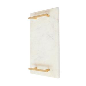 Bandeja festiva de mármol para servir de regalo asequible con asas de latón Hermoso plato de fiesta de Navidad y la mejor opción para los clientes - Product Image 2