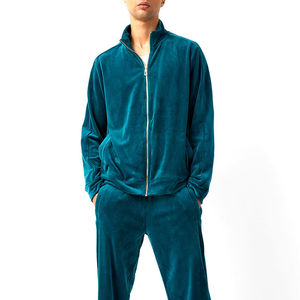 Ropa de calle de terciopelo personalizada, chándal de verano para hombre, chándal y pantalones de 2 piezas personalizados, ropa para correr, conjuntos de precios al por mayor - Product Image 5