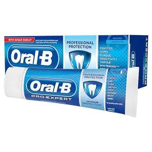 Oral-B Pro-Expert歯磨き粉、75ml、フッ化第一スズ複合体、シュガーシールドによる専門的保護、クリーンミント