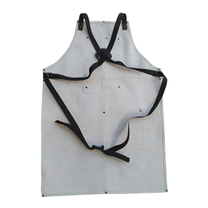 Tablier de soudage en cuir fendu résistant à la chaleur et durable fait à la main - Product Image 4