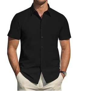 เสื้อเชิ้ตผู้ชายลำลอง กระดุมสีดำ ผ้าฝ้าย 100% ทรงเข้ารูป แขนยาว ลายสก็อต ระบายอากาศ แห้งเร็ว เป็นมิตรกับสิ่งแวดล้อม คุณภาพสูง - Product Image 1