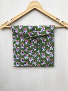 Conjunto de pijama indio con estampado a mano en verde, traje para dormir, traje para fiesta, regalo de Navidad para ella. - Product Image 6