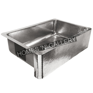 Handwork Embossed Copper Front Apron Single Bowl Hammered <b>Kitchen</b> Copper <b>Sinks</b> Copper Farmhouse <b>Kitchen</b> <b>Sink</b> for Luxury - Product Image 2