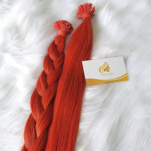 Kératine italienne I-Tips 100% Extensions de cheveux Remy vietnamiennes brutes 8-32 pouces Couleur claire Bande frontale pré-collée Cheveux soyeux droits - Product Image 3