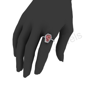 Anillo de ataúd de Plata de Ley 925 de alta calidad, suministro personalizado directo de fábrica, para mujer, joyería fina de 7x14mm, nuevo regalo - Product Image 6