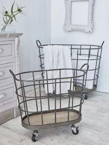 Cesto de Ropa de Hierro Elegante para el Hogar, Mejora la Decoración de la Habitación Mientras Brinda una Solución Práctica de Almacenamiento de Ropa - Product Image 3