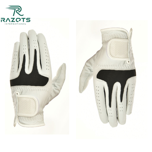 Guantes de golf para hombre de cuero genuino Cabretta personalizados de alta calidad con protección UV de alto agarre Manos deportivas OEM - Product Image 3