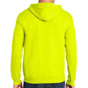 Sudadera con capucha para hombre de alta calidad gruesa en blanco liso de peso pesado verde neón sudaderas con capucha con logotipo personalizado de talla grande sudaderas con capucha para hombre - Product Image 2