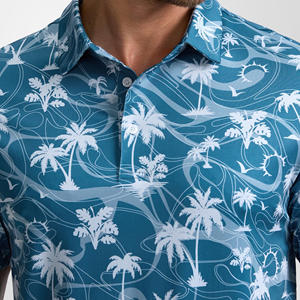 Vente en gros OEM T-shirt polo pour hommes en polyester personnalisé évacuation de l'humidité pour polo de golf de sport personnalisé pour le printemps - Product Image 5