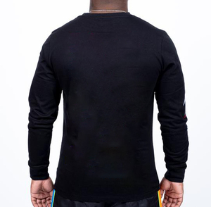 Camiseta deportiva de manga larga personalizada de alta calidad para hombre, algodón teñido liso - Product Image 2