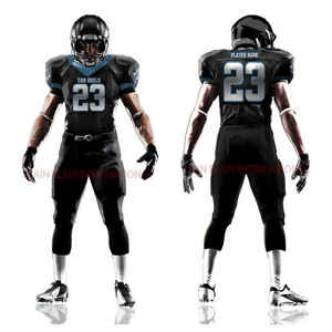 ชุดฟุตบอลสไตล์อเมริกันแขนสั้นระบายอากาศได้ดีชุด100% ออกแบบได้ตามต้องการ - Product Image 3