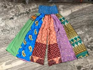 Prix de gros soie patch couche palazo pantalon boho hippie soie unisexe pantalon taille libre pantalon - Product Image 5
