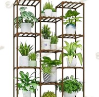 Support mural à 3 niveaux en bambou pour plantes, étagère suspendue pour fleurs, organisateur de rangement écologique intérieur/extérieur pour balcon et salon